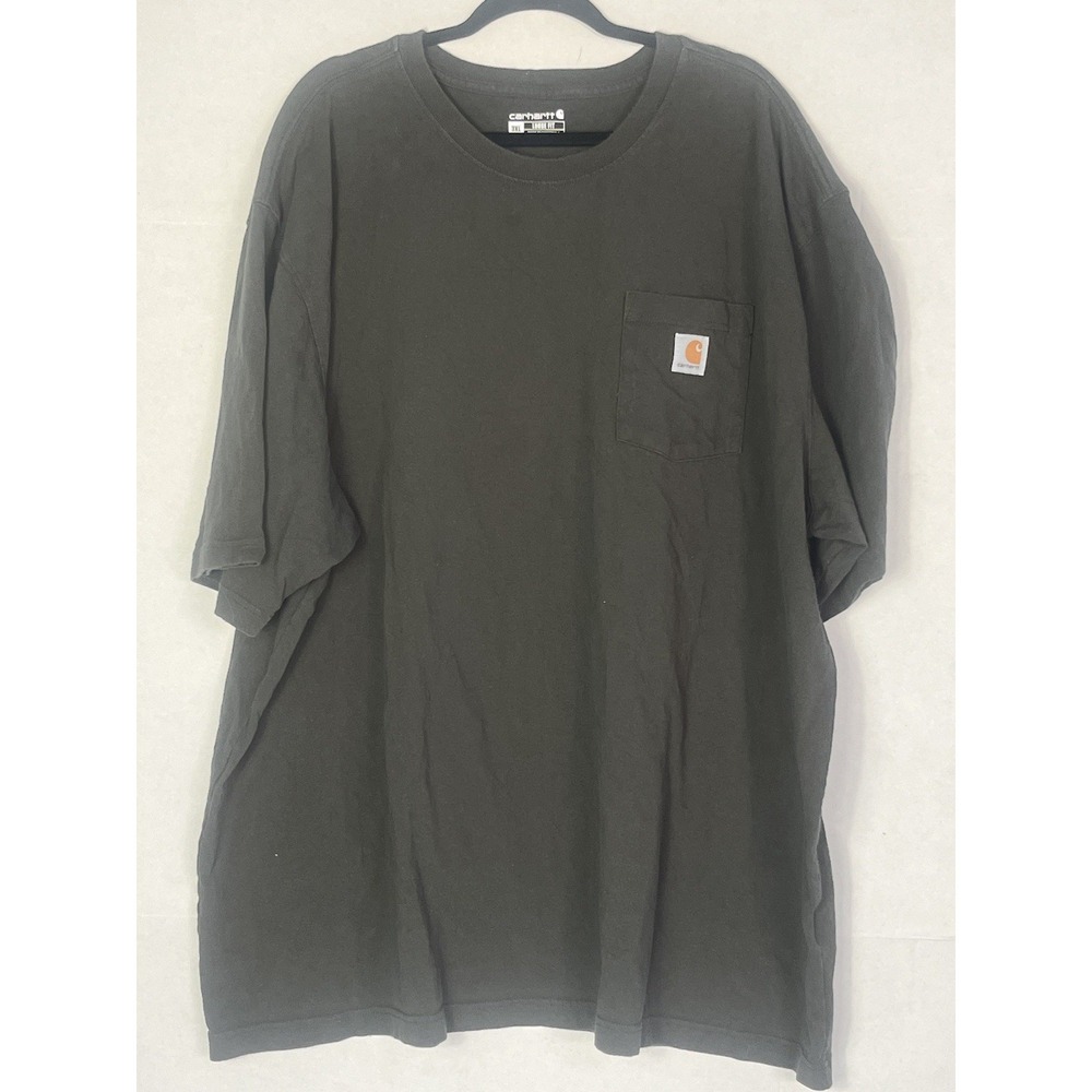 CARHARTT Men's Pocket T- Shirt Size 3XL Loose Fit Green